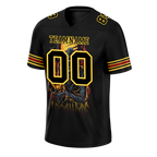 Custom Black Skull Fashion Black Personalized Authentic Football Jersey FBJ02-bc0fba8