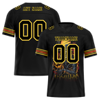 Custom Black Skull Fashion Black Personalized Authentic Football Jersey FBJ02-bc0fba8