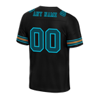 Custom Black Skull Fashion Aqua Personalized Authentic Football Jersey FBJ02-bc0fba9