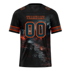 Custom Black Skull Fashion Black Personalized Authentic Football Jersey FBJ02-bc0fbb0