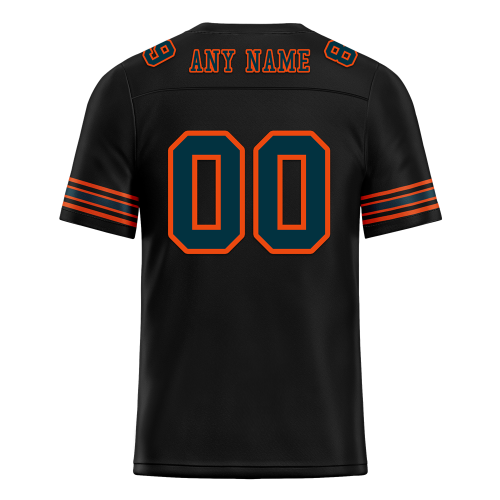 Custom Black Skull Fashion Black Personalized Authentic Football Jersey FBJ02-bc0fbb0