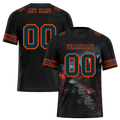 Custom Black Skull Fashion Black Personalized Authentic Football Jersey FBJ02-bc0fbb0