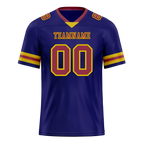 Custom Purple Skull Fashion Brown Personalized Authentic Football Jersey FBJ02-bc0fbbb