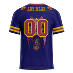 Custom Purple Skull Fashion Brown Personalized Authentic Football Jersey FBJ02-bc0fbbb