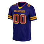 Custom Purple Skull Fashion Brown Personalized Authentic Football Jersey FBJ02-bc0fbbb