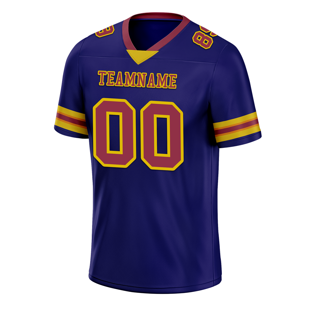 Custom Purple Skull Fashion Brown Personalized Authentic Football Jersey FBJ02-bc0fbbb