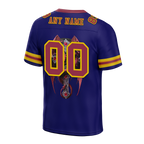 Custom Purple Skull Fashion Brown Personalized Authentic Football Jersey FBJ02-bc0fbbb