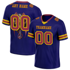 Custom Purple Skull Fashion Brown Personalized Authentic Football Jersey FBJ02-bc0fbbb