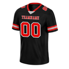 Custom Black Skull Fashion Red Personalized Authentic Football Jersey FBJ02-bc0fbbc