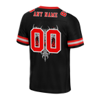 Custom Black Skull Fashion Red Personalized Authentic Football Jersey FBJ02-bc0fbbc