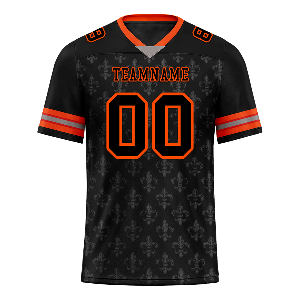 Custom Black Grey Skull Fashion Black Personalized Authentic Football Jersey FBJ02-bc0fbbd