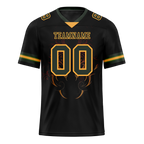 Custom Black Skull Fashion Green Personalized Authentic Football Jersey FBJ02-bc0fbbe