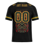 Custom Black Skull Fashion Green Personalized Authentic Football Jersey FBJ02-bc0fbbe