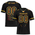 Custom Black Skull Fashion Green Personalized Authentic Football Jersey FBJ02-bc0fbbe