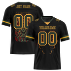 Custom Black Skull Fashion Green Personalized Authentic Football Jersey FBJ02-bc0fbbe