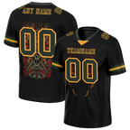 Custom Black Skull Fashion Green Personalized Authentic Football Jersey FBJ02-bc0fbbe
