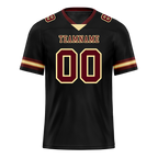 Custom Black Skull Fashion Brown Personalized Authentic Football Jersey FBJ02-bc0fbbf
