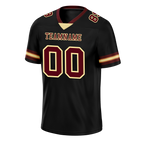 Custom Black Skull Fashion Brown Personalized Authentic Football Jersey FBJ02-bc0fbbf