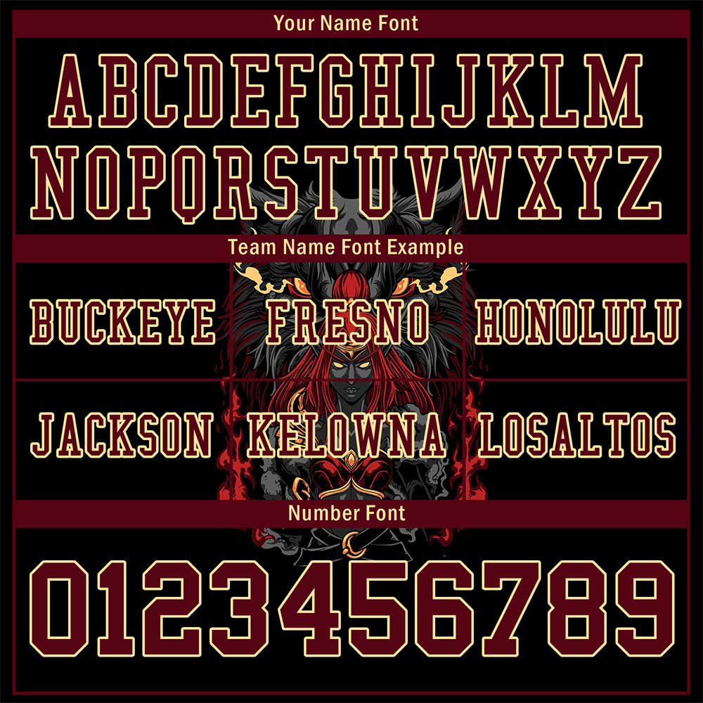 Custom Black Skull Fashion Brown Personalized Authentic Football Jersey FBJ02-bc0fbbf
