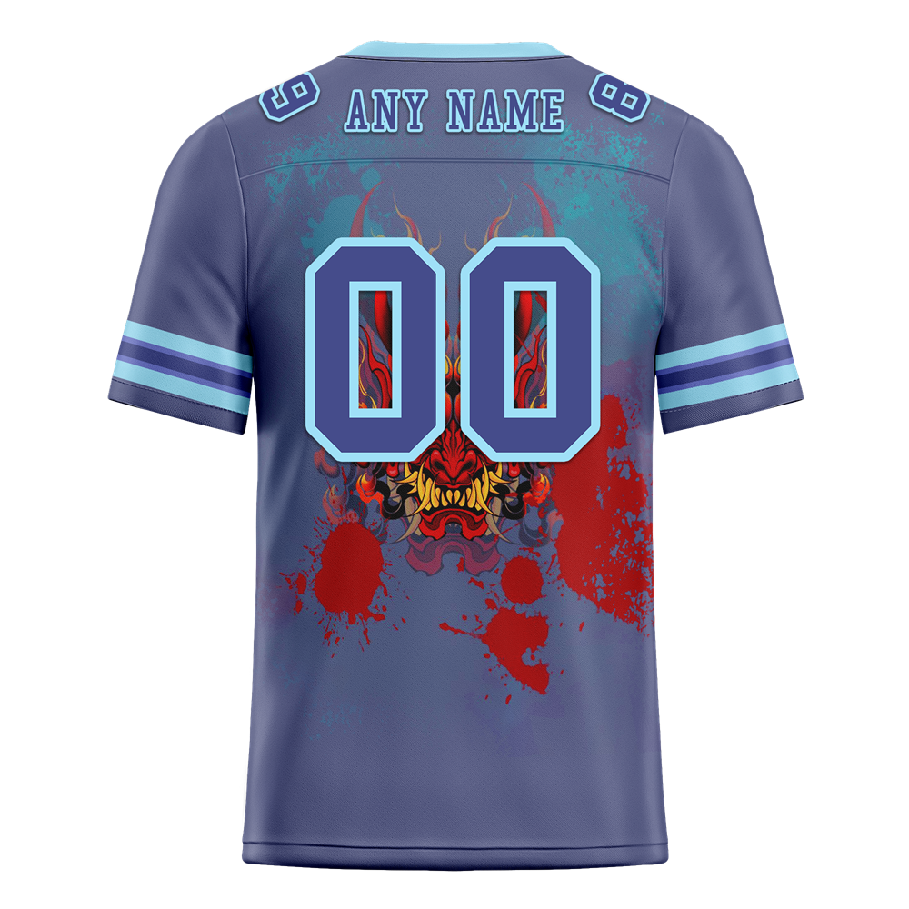 Custom Purple Skull Fashion Purple Personalized Authentic Football Jersey FBJ02-bc0fbb8