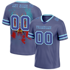 Custom Purple Skull Fashion Purple Personalized Authentic Football Jersey FBJ02-bc0fbb8
