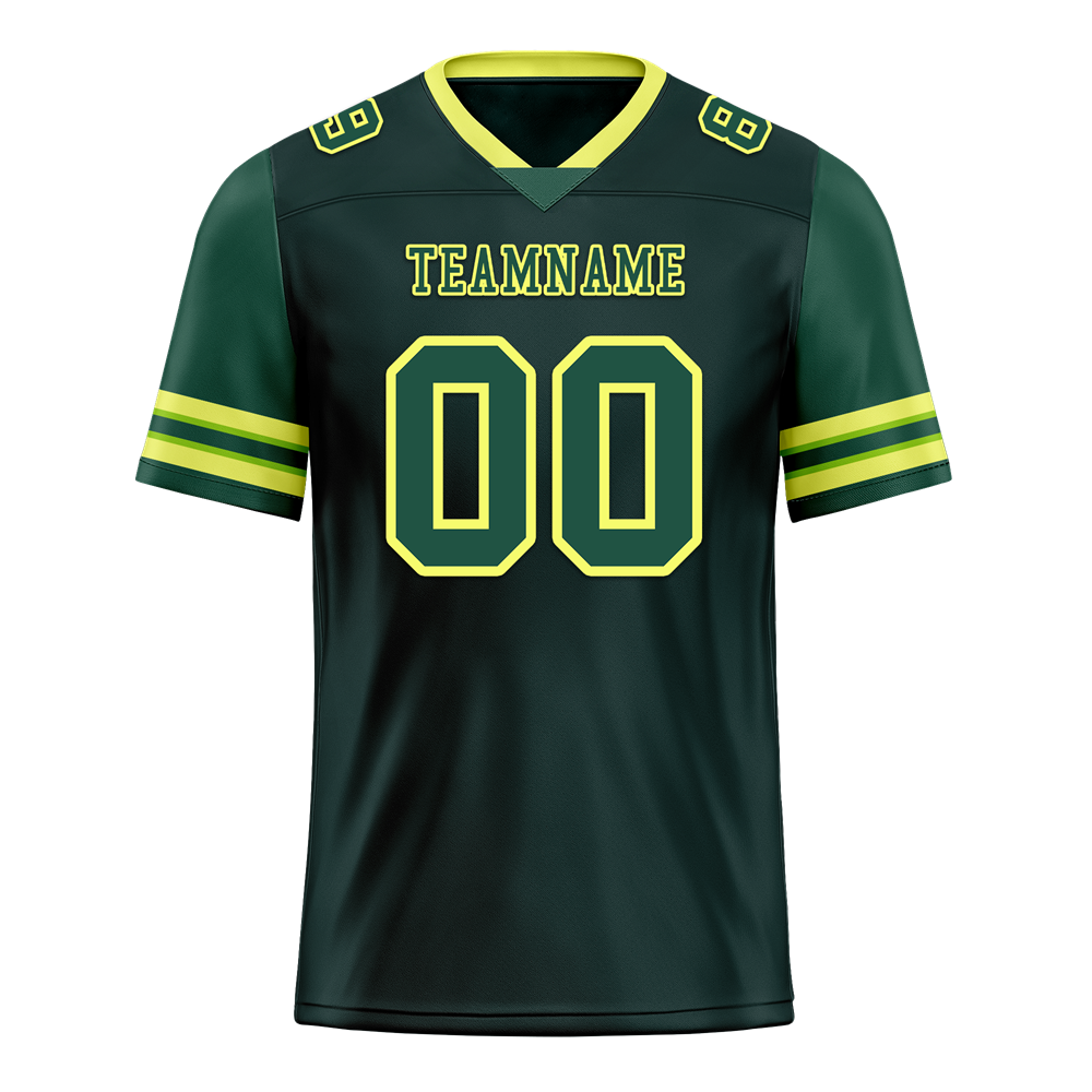 Custom Green Skull Fashion Green Personalized Authentic Football Jersey FBJ02-bc0fbb9