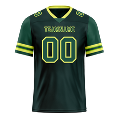 Custom Green Skull Fashion Green Personalized Authentic Football Jersey FBJ02-bc0fbb9