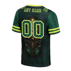 Custom Green Skull Fashion Green Personalized Authentic Football Jersey FBJ02-bc0fbb9