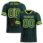Custom Green Skull Fashion Green Personalized Authentic Football Jersey FBJ02-bc0fbb9