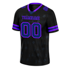 Custom Black Skull Fashion Purple Personalized Authentic Football Jersey FBJ02-bc0fbc0