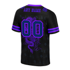 Custom Black Skull Fashion Purple Personalized Authentic Football Jersey FBJ02-bc0fbc0