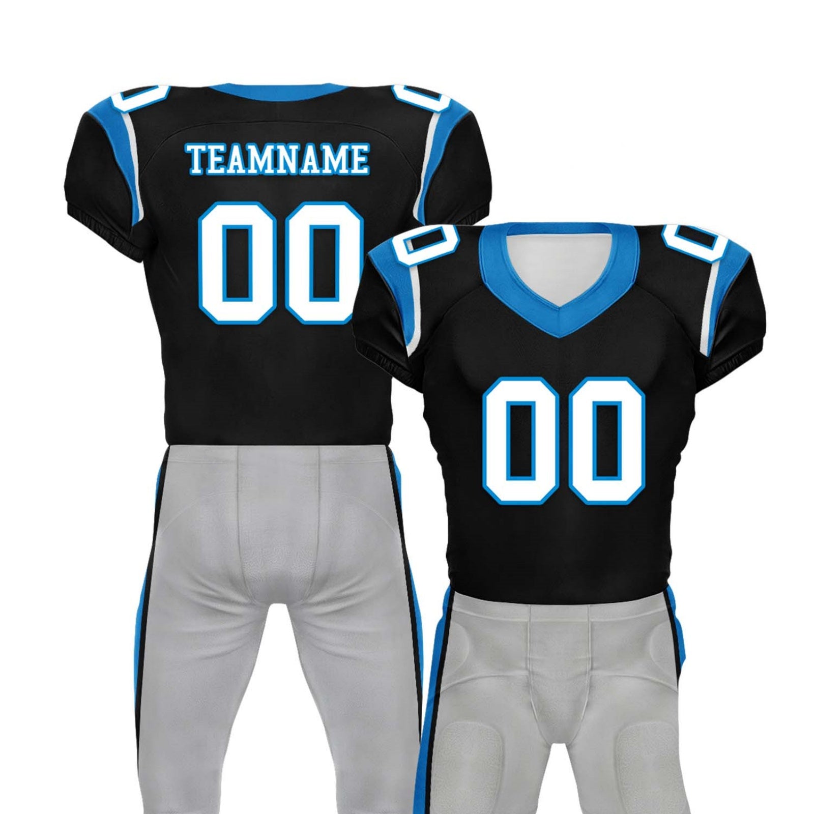 Custom Carolina High-Performance American Football Jersey FBJ06-E00603-27