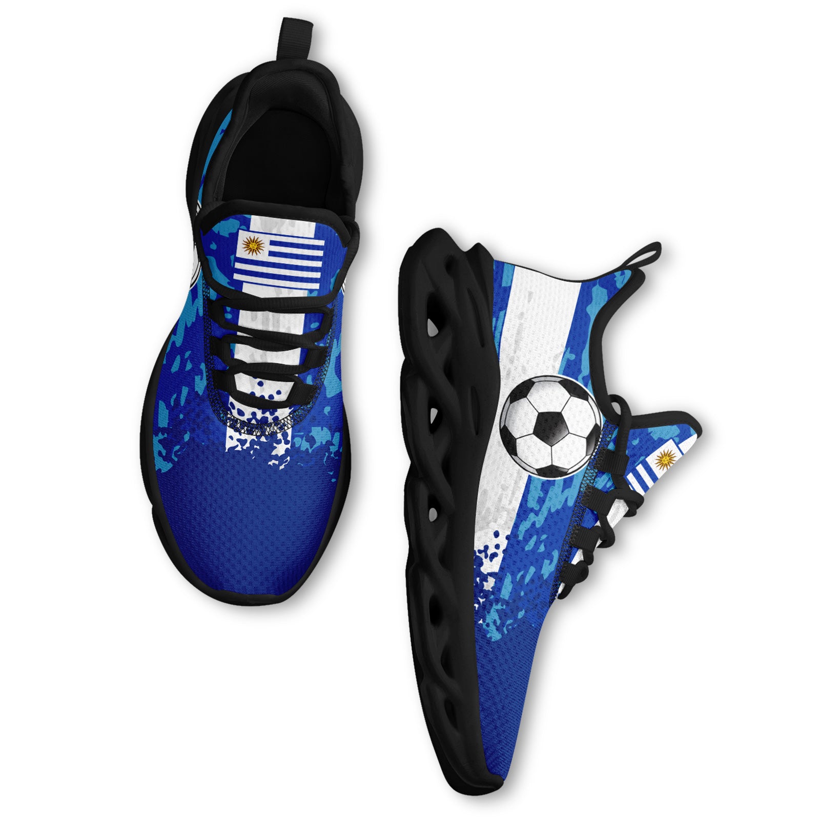 Custom Uruguay 2026 World Cup High Quality Soccer Stadium Version Jersey Sneakers Sports Shoes and Hat Combo Offer Personalized Team Name and Logo ZH-F025152-2