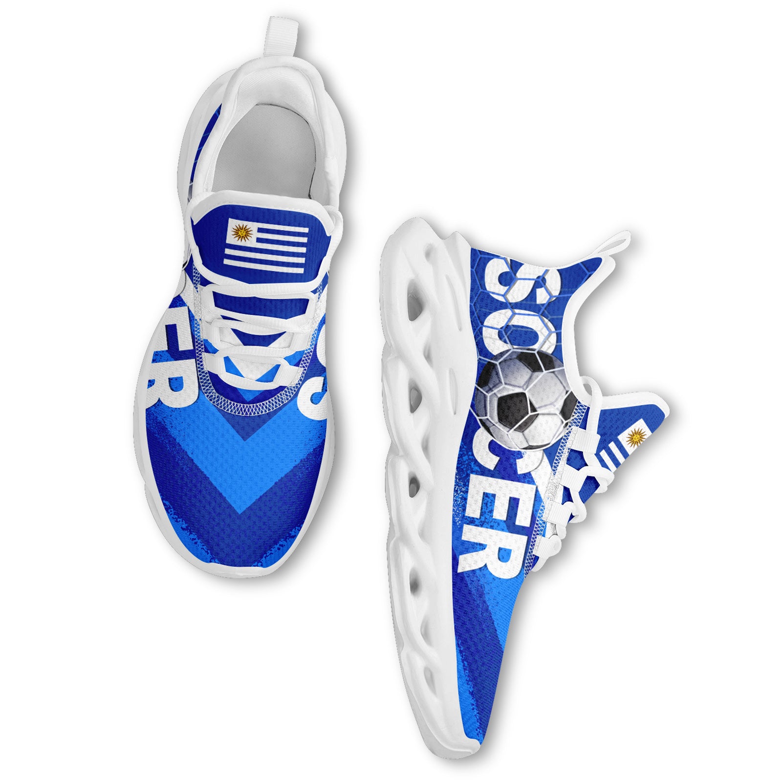 Custom Uruguay 2026 World Cup High Quality Soccer Stadium Version Jersey Sneakers Sports Shoes and Hat Combo Offer Personalized Team Name and Logo ZH-F025152-5