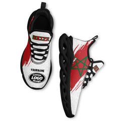 Custom 2026 World Cup Morocco High Quality Soccer Stadium Version Jersey Sneakers Sports Shoes and Hat Combo Offer Personalized Team Name and Logo ZH-F009135-5