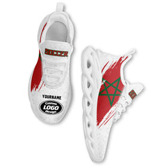 Custom 2026 World Cup Morocco High Quality Soccer Stadium Version Jersey Sneakers Sports Shoes and Hat Combo Offer Personalized Team Name and Logo ZH-F009135-5