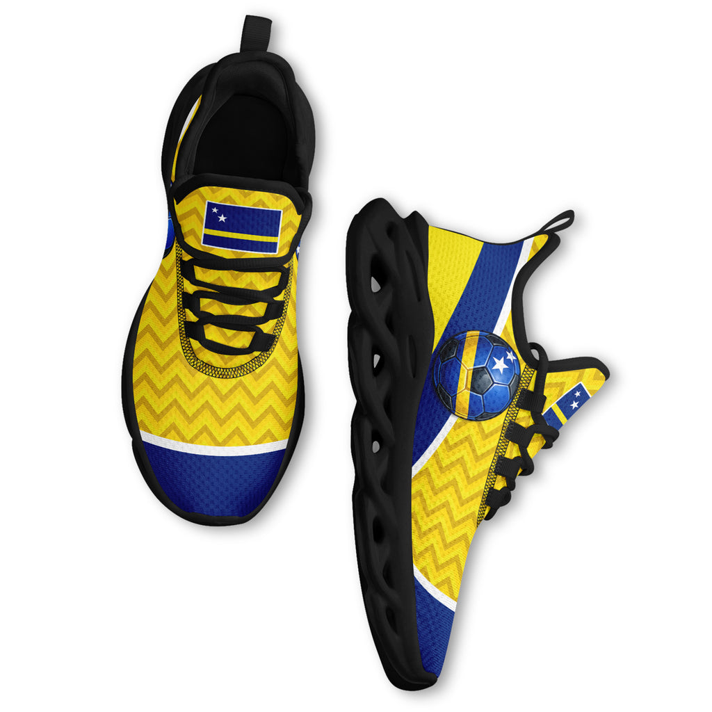 Custom Curaçao 2026 World Cup High Quality Soccer Stadium Version Jersey Sneakers Sports Shoes and Hat Combo Offer Personalized Team Name and Logo ZH-F025153-1