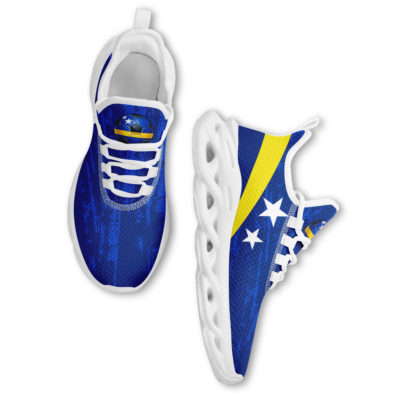 Custom Curaçao 2026 World Cup High Quality Soccer Stadium Version Jersey Sneakers Sports Shoes and Hat Combo Offer Personalized Team Name and Logo ZH-F025153-2