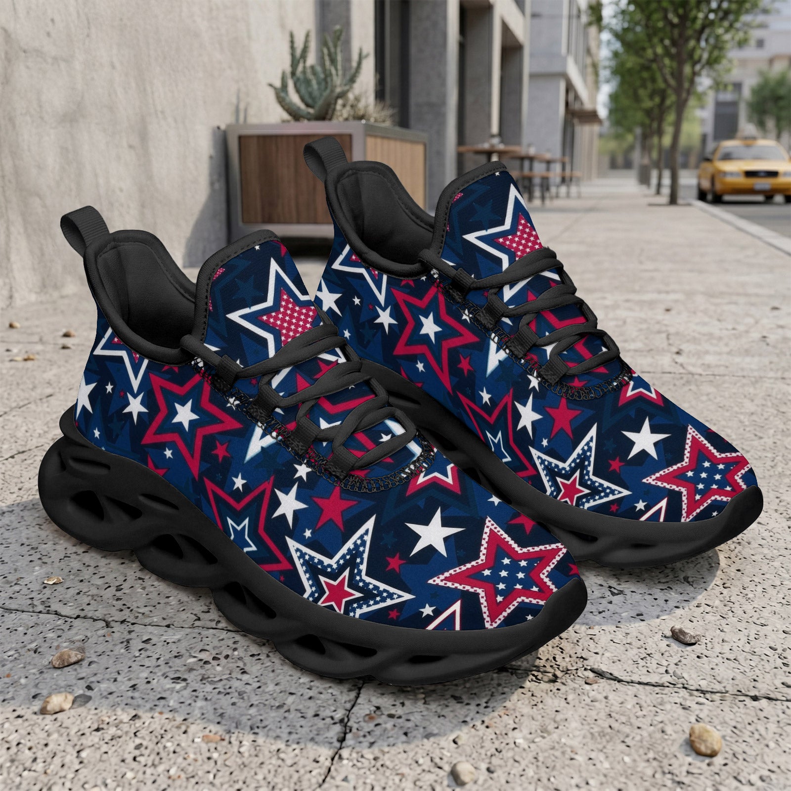 Custom United States 2026 World Cup Sneakers DIY Country Flag Running Shoes Lightweight Sport Shoes Gift for Football Fans Personalized Team Name and Logo FN003-F009144-10