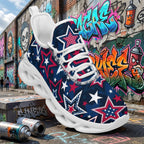 Custom United States 2026 World Cup Sneakers DIY Country Flag Running Shoes Lightweight Sport Shoes Gift for Football Fans Personalized Team Name and Logo FN003-F009144-10