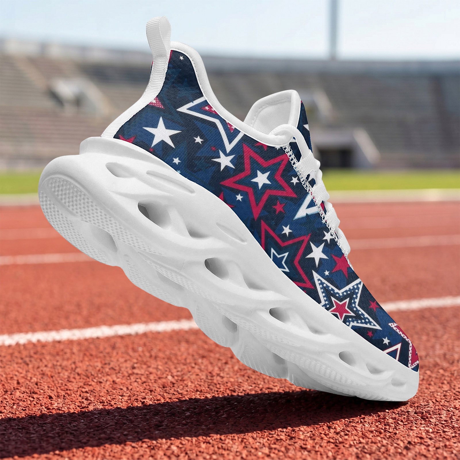 Custom United States 2026 World Cup Sneakers DIY Country Flag Running Shoes Lightweight Sport Shoes Gift for Football Fans Personalized Team Name and Logo FN003-F009144-10