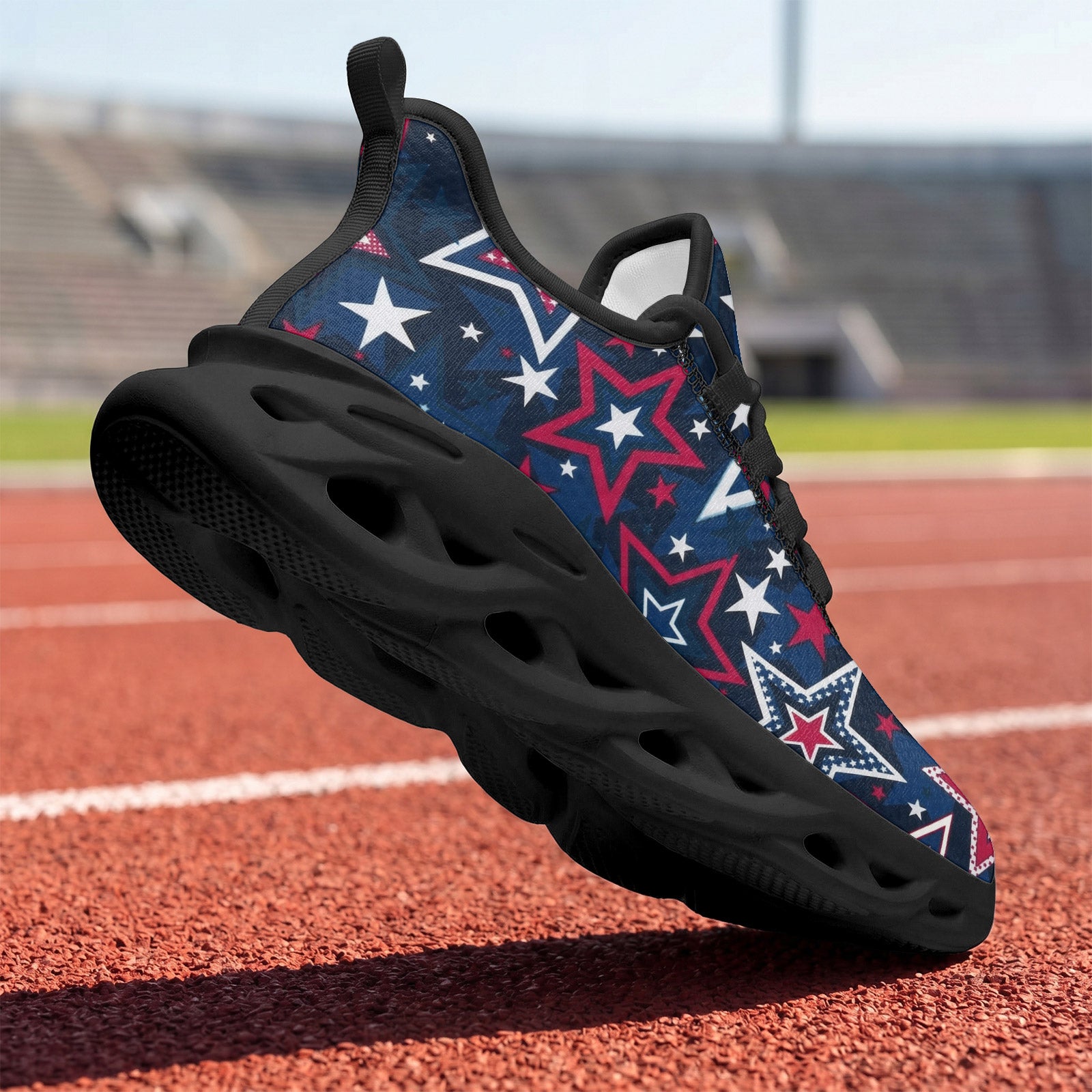 Custom United States 2026 World Cup Sneakers DIY Country Flag Running Shoes Lightweight Sport Shoes Gift for Football Fans Personalized Team Name and Logo FN003-F009144-10