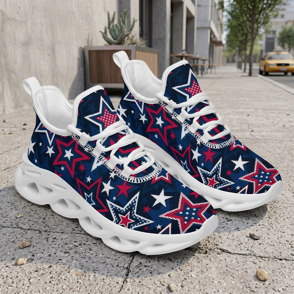 Custom United States 2026 World Cup Sneakers DIY Country Flag Running Shoes Lightweight Sport Shoes Gift for Football Fans Personalized Team Name and Logo FN003-F009144-10