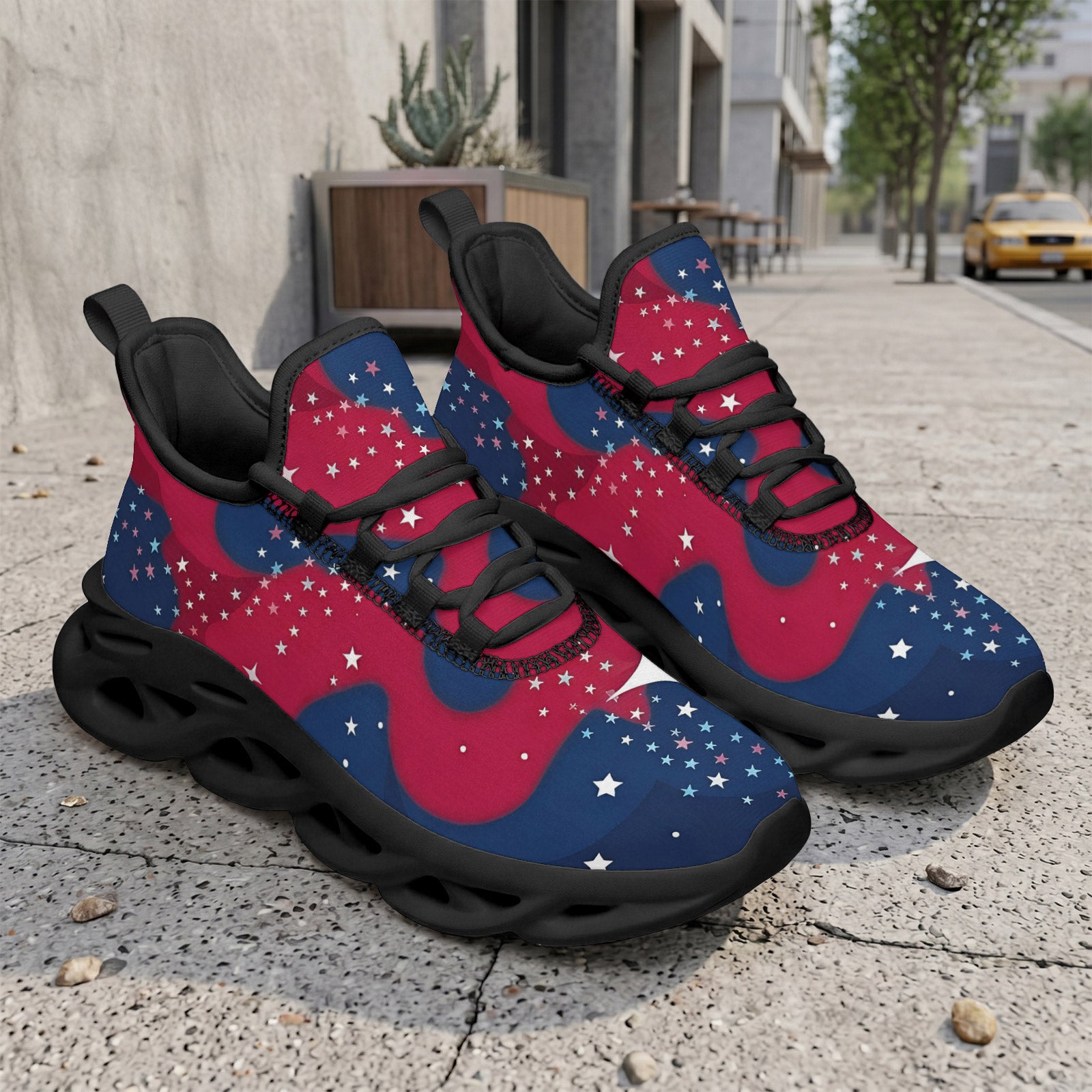 Custom United States 2026 World Cup Sneakers DIY Country Flag Running Shoes Lightweight Sport Shoes Gift for Football Fans Personalized Team Name and Logo FN003-F009144-11