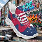 Custom United States 2026 World Cup Sneakers DIY Country Flag Running Shoes Lightweight Sport Shoes Gift for Football Fans Personalized Team Name and Logo FN003-F009144-11