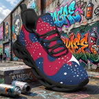 Custom United States 2026 World Cup Sneakers DIY Country Flag Running Shoes Lightweight Sport Shoes Gift for Football Fans Personalized Team Name and Logo FN003-F009144-11