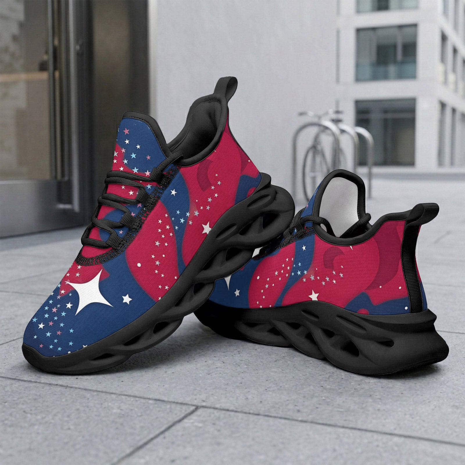 Custom United States 2026 World Cup Sneakers DIY Country Flag Running Shoes Lightweight Sport Shoes Gift for Football Fans Personalized Team Name and Logo FN003-F009144-11