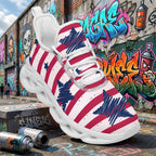 Custom United States 2026 World Cup Sneakers DIY Country Flag Running Shoes Lightweight Sport Shoes Gift for Football Fans Personalized Team Name and Logo FN003-F009144-12
