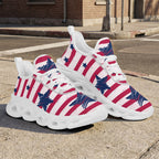 Custom United States 2026 World Cup Sneakers DIY Country Flag Running Shoes Lightweight Sport Shoes Gift for Football Fans Personalized Team Name and Logo FN003-F009144-12