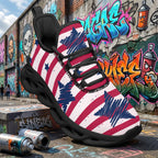 Custom United States 2026 World Cup Sneakers DIY Country Flag Running Shoes Lightweight Sport Shoes Gift for Football Fans Personalized Team Name and Logo FN003-F009144-12
